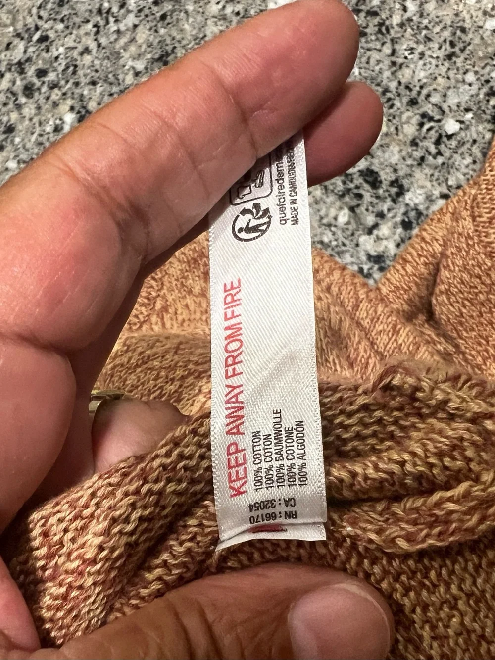 Free People Cozy 100% Cotton 2 Piece suit  Button-Detail Sweater Set in Camel